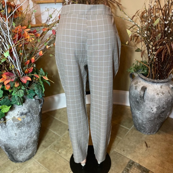 Nasty Gal Size 10 Herringbone High Waist Tapered Leg Pants - Picture 3 of 5